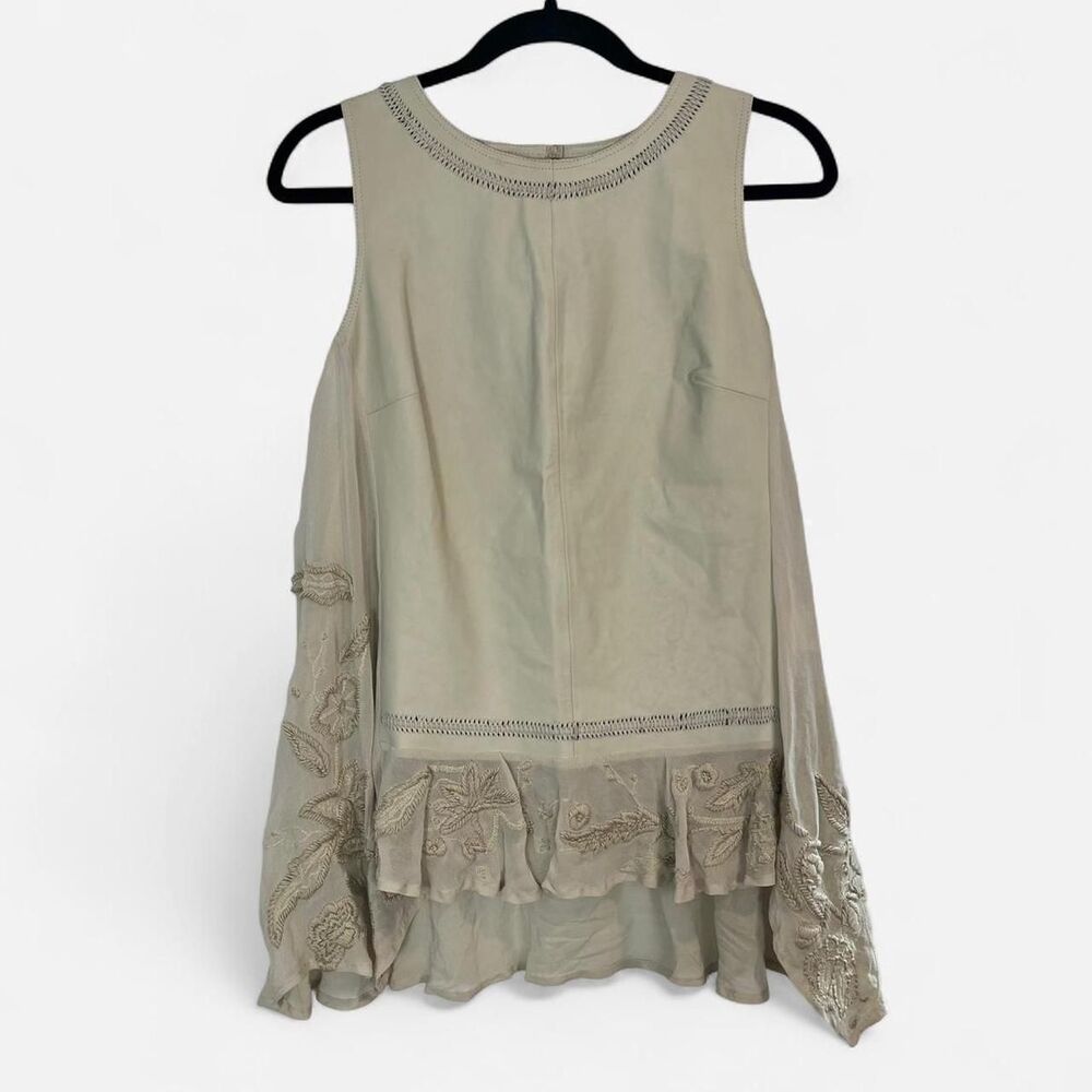 Anthropologie Women's Cream Blouse